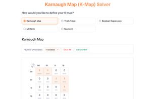Karnaugh Map Solver screenshot 1
