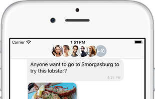 Chat with new friends and plan adventures