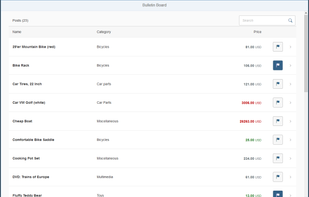 Bulletin board demo application