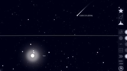 C/2012 S1 (ISON) rising in the morning.