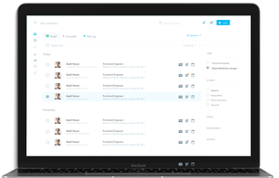 Candidates tab of recruiter flow