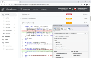 dbForge Schema Compare for SQL Server screenshot 1