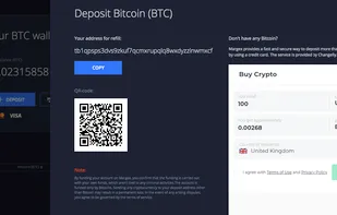 Deposits are Available in Bitcoin (BTC), via Credit Cards or  any Other Popular Cryptocurrency