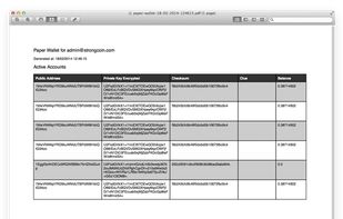StrongCoin Wallet screenshot 1