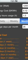 Power Cost screenshot 1