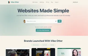 Just type in the website you want and the Otter will make it for you