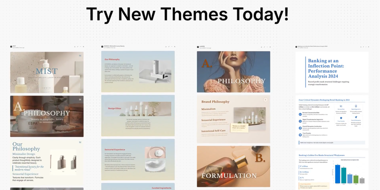 Manus Slides expands visual options with new presentation themes