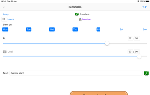 rTracker screenshot 1