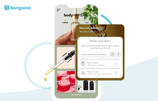 Snowball your growth with referral marketing. Available on the eCommerce widget, app and in-store. 