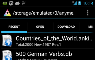 AnyMemo screenshot 2