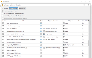 Review dialog - Windows