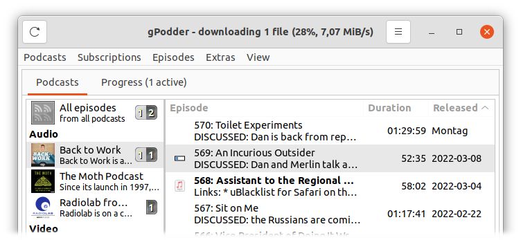 gpodder podcast windows