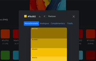 A monochromatic color scheme