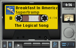 An example Toshiba Gigabeat S theme