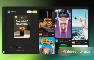 Visual ad search lets you click any creative to find similar ads based on style, color, composition, and format. Pinterest-style discovery for ad inspiration.