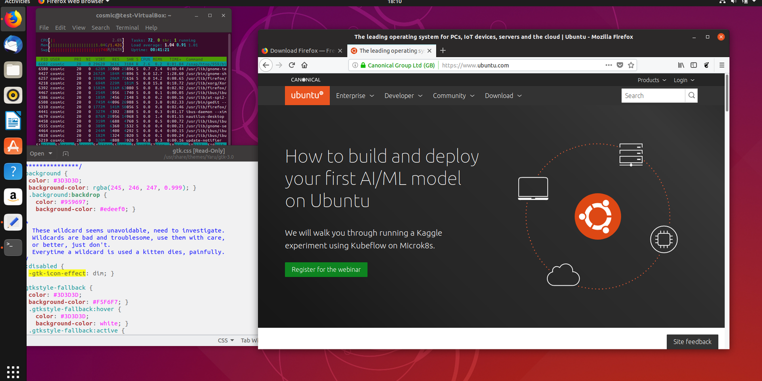 Ubuntu 18.10 released, bringing improved "snap" integration and gaming performance