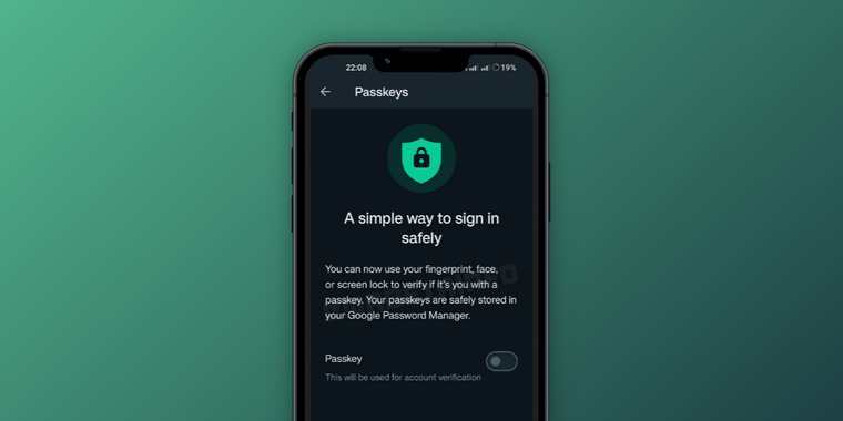 WhatsApp prepares to enhance user security with cryptographic Passkey support image