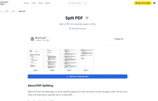 split-pdf
https://convertpilot.net/en/tools/pdf/split-pdf