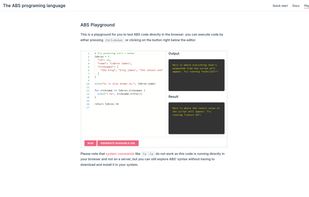 ABS Programming Language screenshot 1