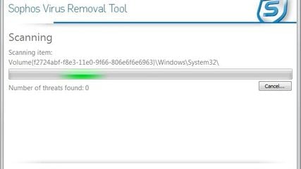Sophos Virus Removal Tool screenshot 1