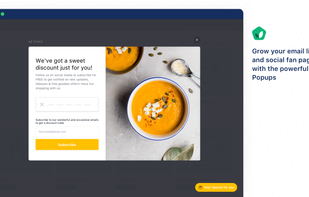 Grow your email list with coupon popups