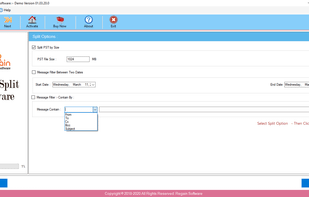 Regain PST Splitter screenshot 2