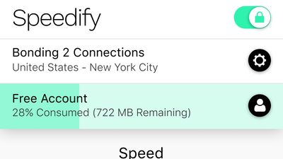 Speedify screenshot on smartphones and mobile devices