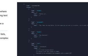 Editor.js screenshot 1