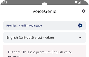 VoiceGenie screenshot 3