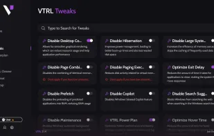 VTRL Tweaks page