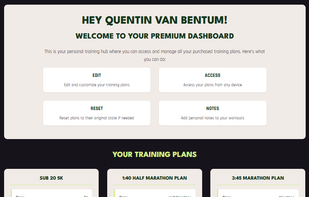 Premium Plan Dashboard
