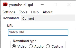 youtube-dl-gui screenshot 1