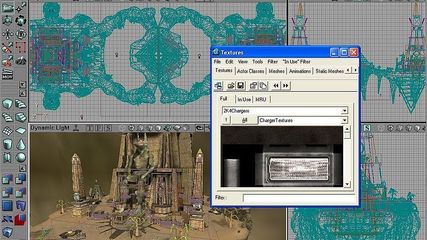 UnrealEd 3.0 viewing the Unreal Tournament 2004 map "Face 3"