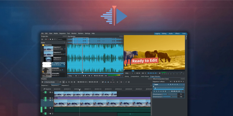 Kdenlive 25.12.0 adds flexible docking system, new layouts, and menu overhaul