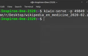kiwix-serve screenshot 1