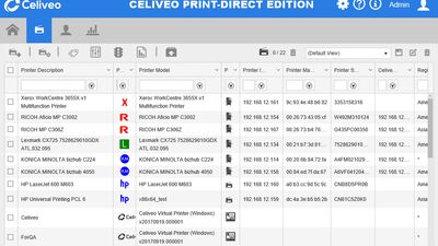 Add a Celiveo Shared Virtual Printer to Web Admin - Celiveo 8 - Ver