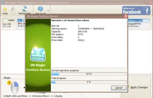 IM-Magic Partition Resizer screenshot 1