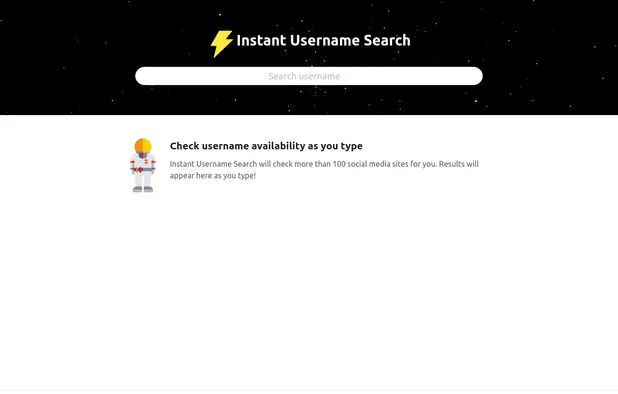 Instant Username Search: Instantly check if your username is available ...