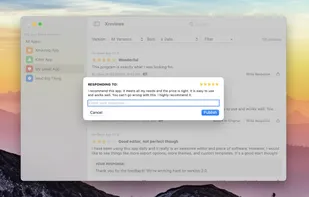 Respond to customer reviews right in the app