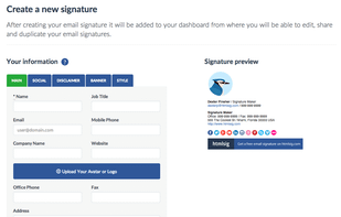 Htmlsig screenshot 1