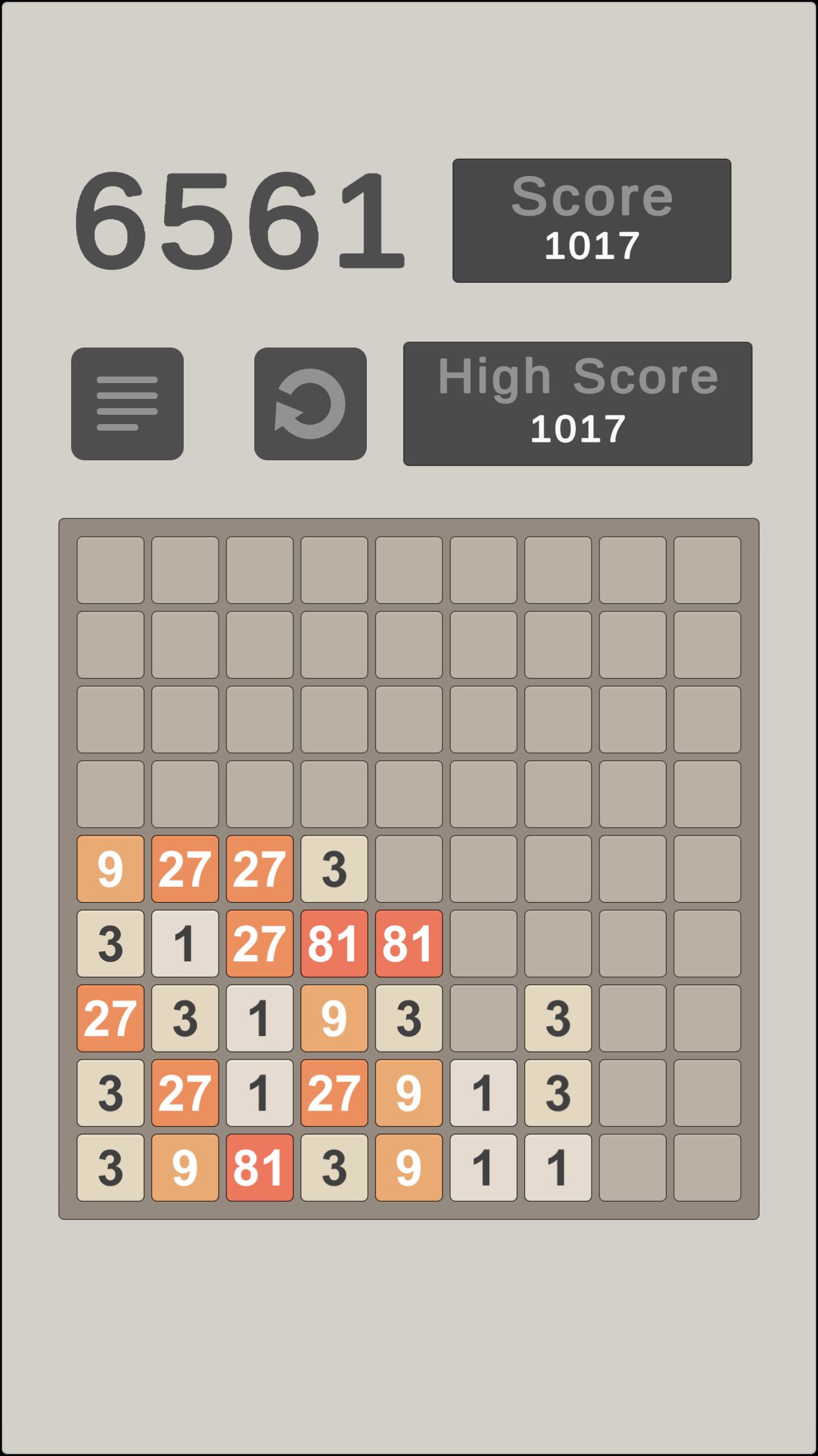 PLAYING 2048 with 8x8 