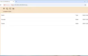 File explorer in a web browser