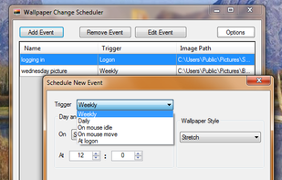 Wallpaper Change Scheduler screenshot 1