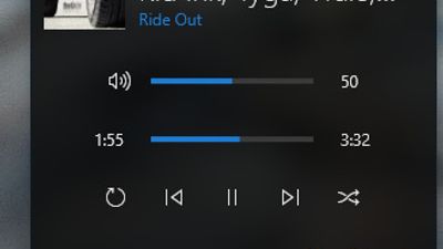 System tray controls