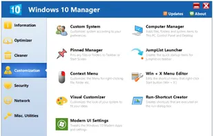 Windows 10 Manager screenshot 1