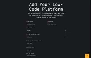 Low Code Platforms