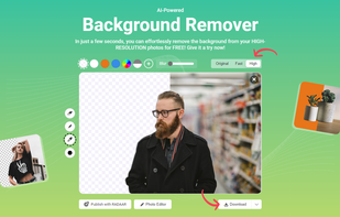 Effortlessly remove the background...