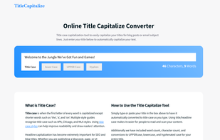 Title Capitalize screenshot 1