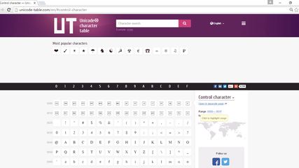 Unicode-Table.com screenshot 1