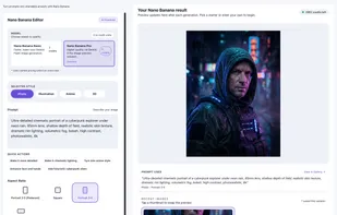 Text-to-image generation with prompt presets and aspect ratios